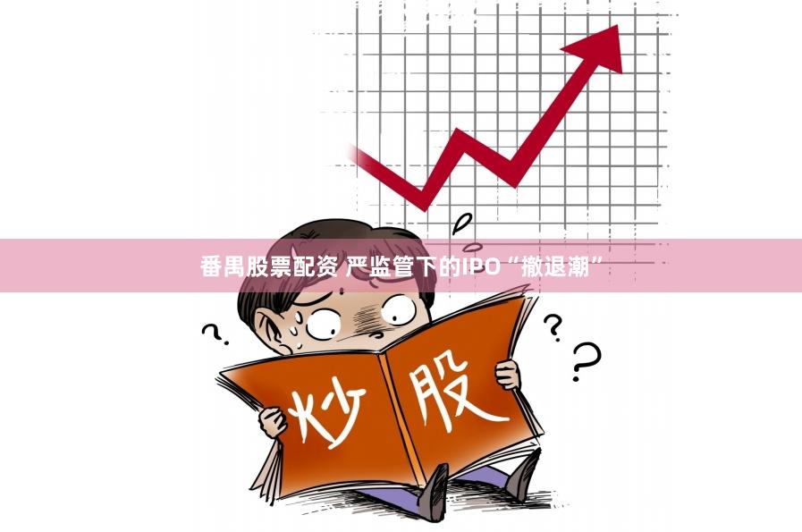 番禺股票配资 严监管下的IPO“撤退潮”