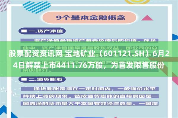 股票配资资讯网 宝地矿业（601121.SH）6月24日解禁上市4411.76万股，为首发限售股份