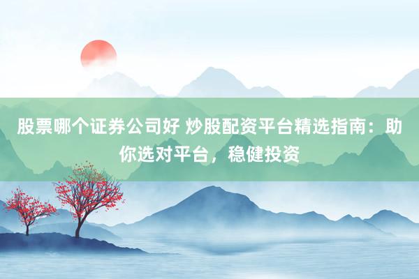 股票哪个证券公司好 炒股配资平台精选指南：助你选对平台，稳健投资